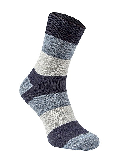 Gestreifte Alpaka-Socken