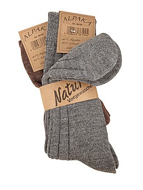 Alpaka-Wollsocken - dünn