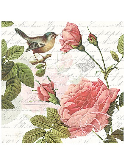 Rosen-Papierservietten