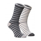 Gestreifte Alpaka-Socken