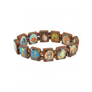 Heiligenarmband aus Holz, 18 cm