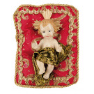 Jesu-Kind auf Zierkissen