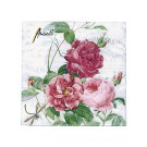 Rosen-Servietten, 25 x 25 cm, 20 Stück pro Packung