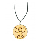 Schutzengel-Zirbenanhänger, Ø 3 cm